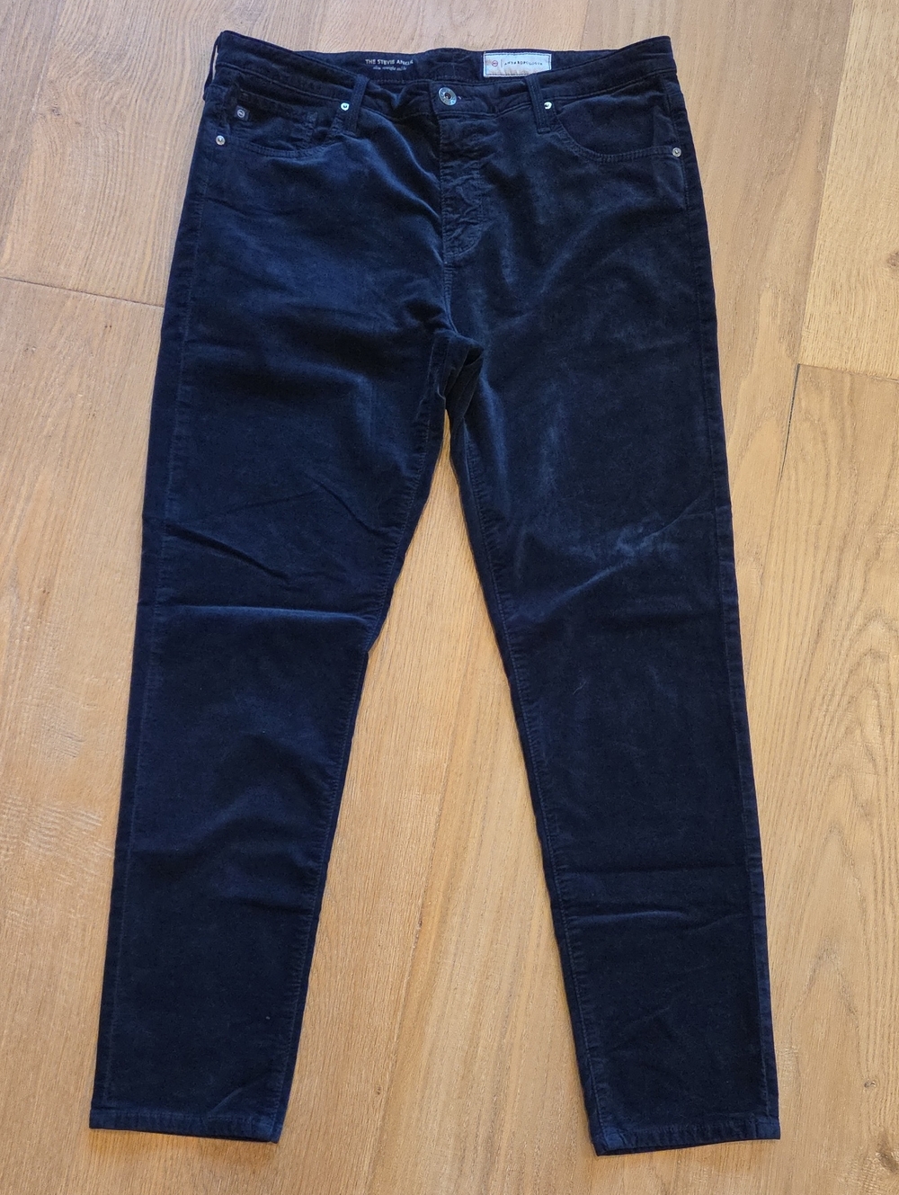 AG Adriano Goldschmied Women's Skinny Velvet Jeans in Dark Navy